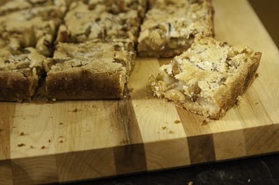 Roasted Pear Custard Bars